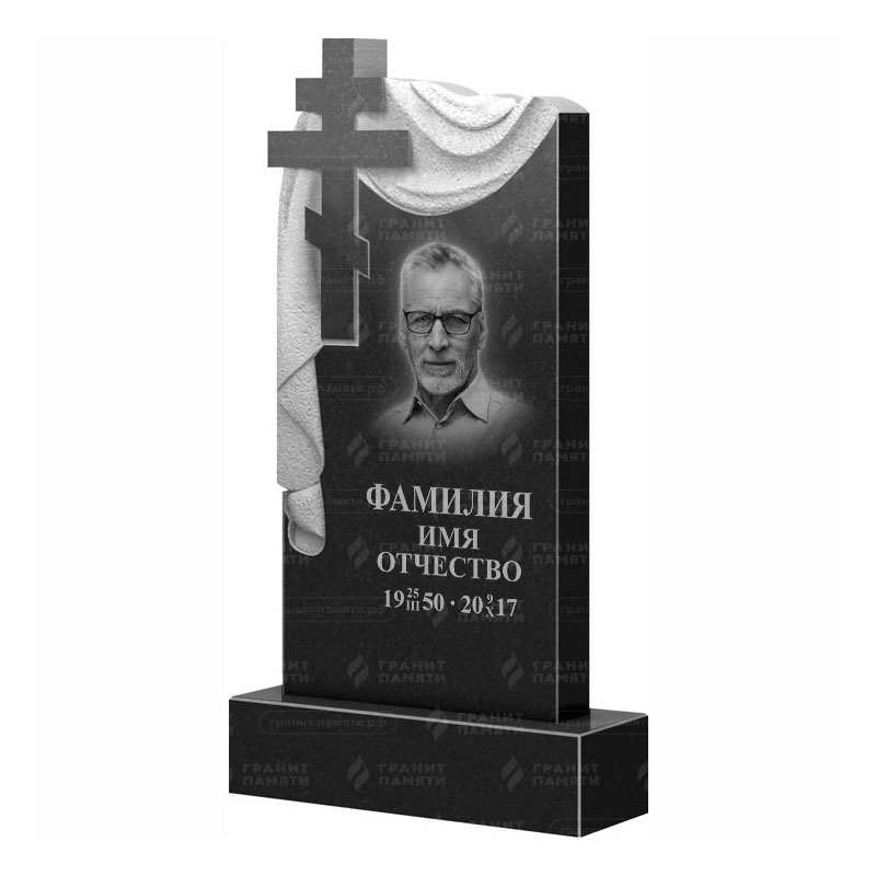 Памятники из гранита с крестом в Сургуте | Гранитный памятник ФГ-085