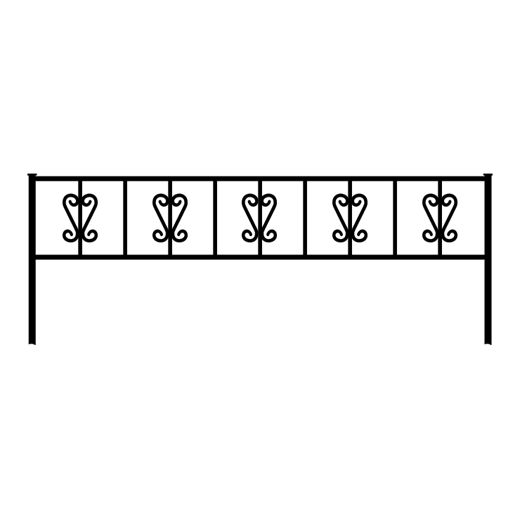 Металлические оградки, столы, скамейки в Сургуте | Оградка №8