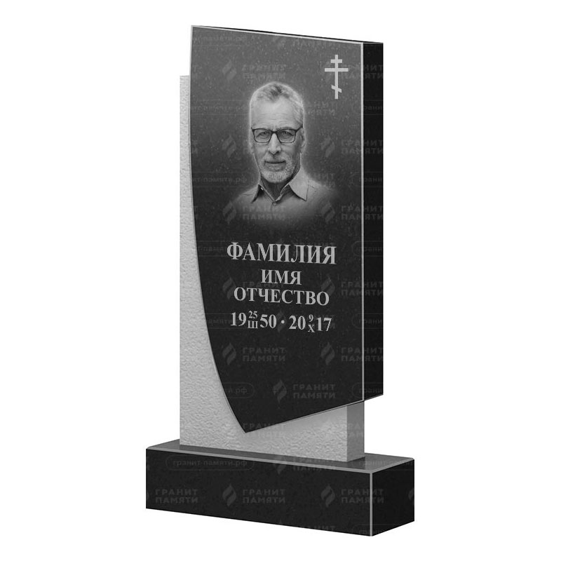 Памятники из гранита вертикальные в Сургуте | Гранитный памятник ФГ-075