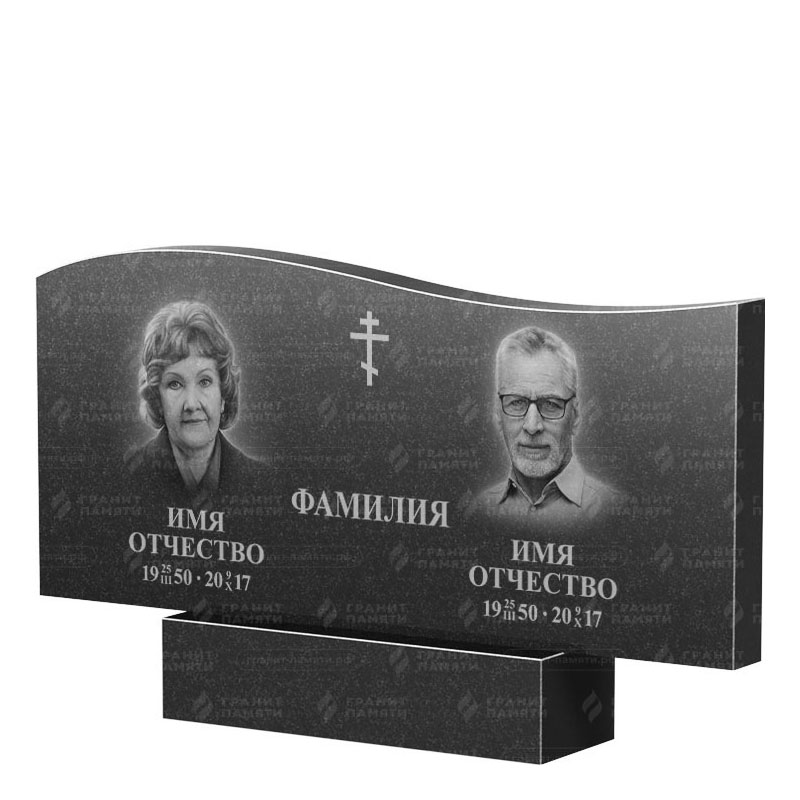 Памятники из гранита двойные в Сургуте | Двойной гранитный памятник ФГ-255