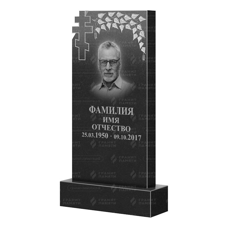 Памятники из гранита с деревом в Сургуте | Гранитный памятник ФГ-202