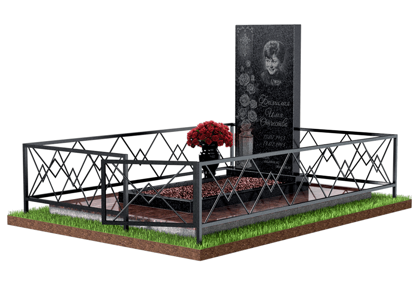 Благоустройство захоронения в Сургуте