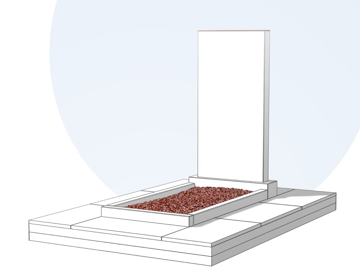 Засыпка цветника камушками в Сургуте
