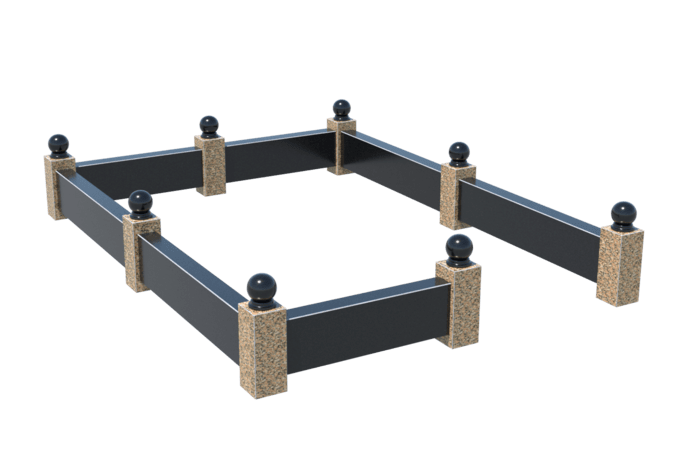 Цоколи на могилу в Сургуте | Цоколь на могилу №0036