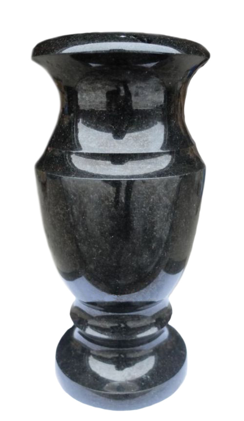 Вазы из камня в Сургуте | Ваза гранитная «Габбро 30»