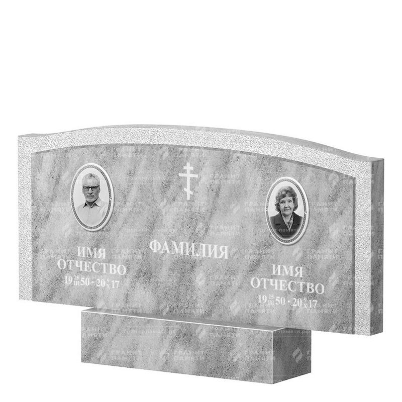 Памятники из мрамора в Сургуте | Двойной мраморный памятник ФМ-131