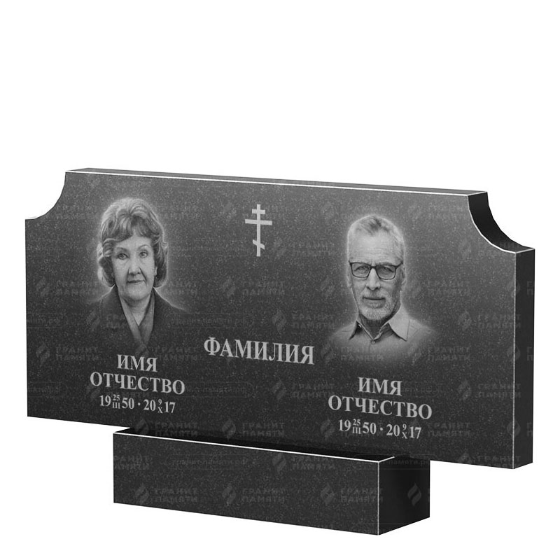 Памятники из гранита двойные в Сургуте | Двойной гранитный памятник ФГ-253