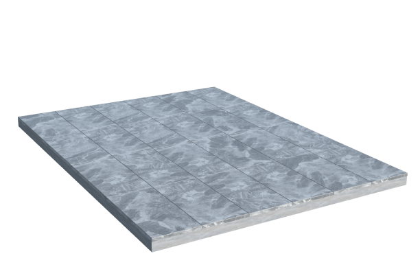 Площадки на могилу в Сургуте | Площадка с мраморной облицовкой