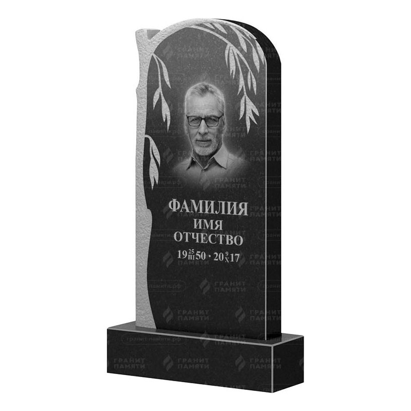 Памятники из гранита с деревом в Сургуте | Гранитный памятник ФГ-090