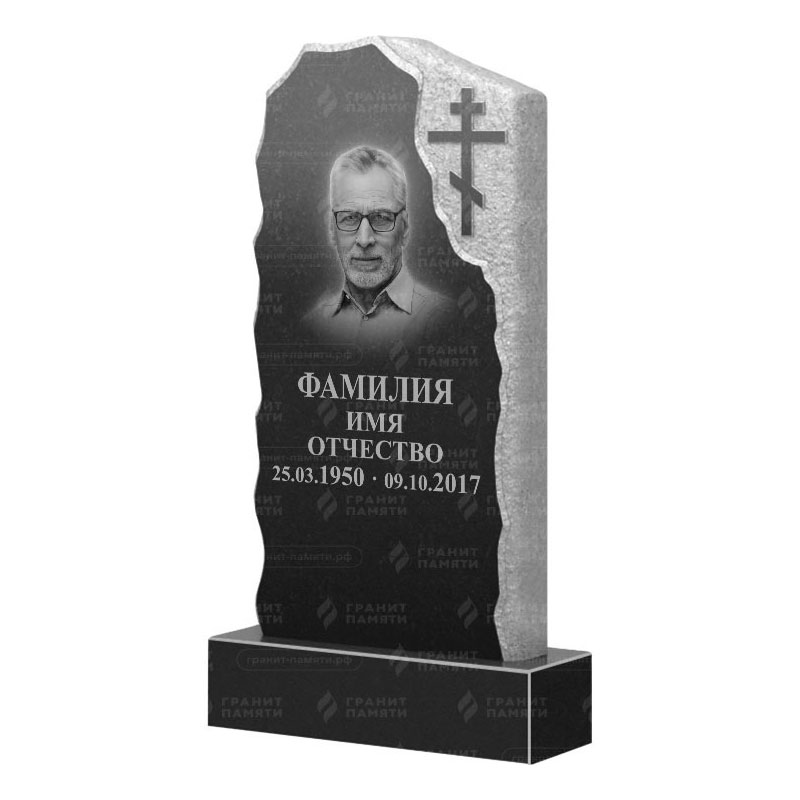 Памятники из гранита с обколом, скалы в Сургуте | Гранитный памятник ФГ-231