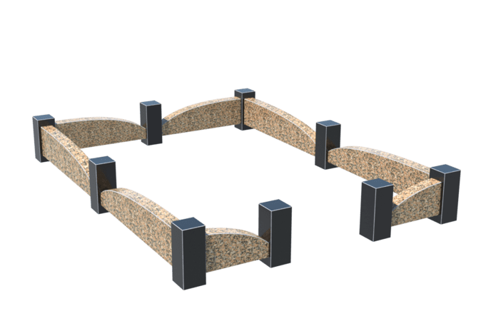 Цоколи на могилу в Сургуте | Цоколь на могилу №0046