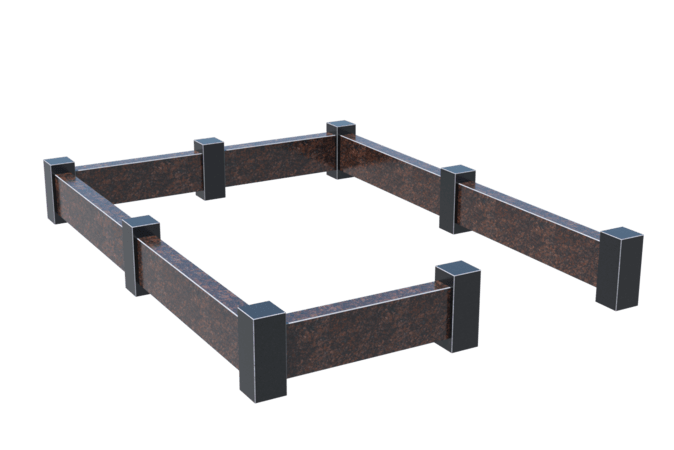 Цоколи на могилу в Сургуте | Цоколь на могилу №0033