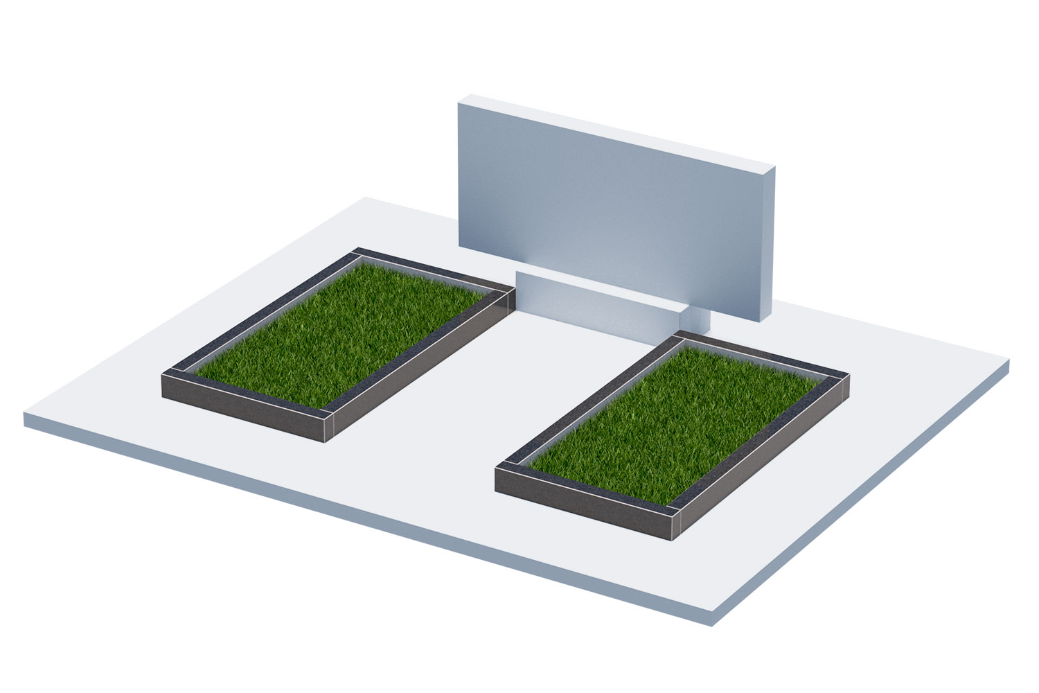 Цветники и надгробные плиты в Сургуте | Цветник Автономный, 2 шт