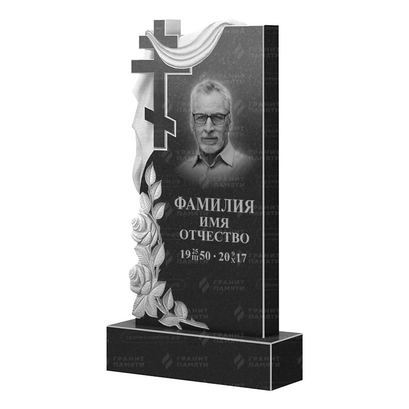 Памятники из гранита вертикальные в Сургуте | Гранитный памятник ФГ-189