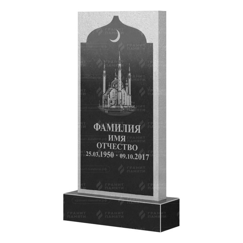 Мусульманские памятники на могилу в Сургуте | Гранитный памятник ФГ-167