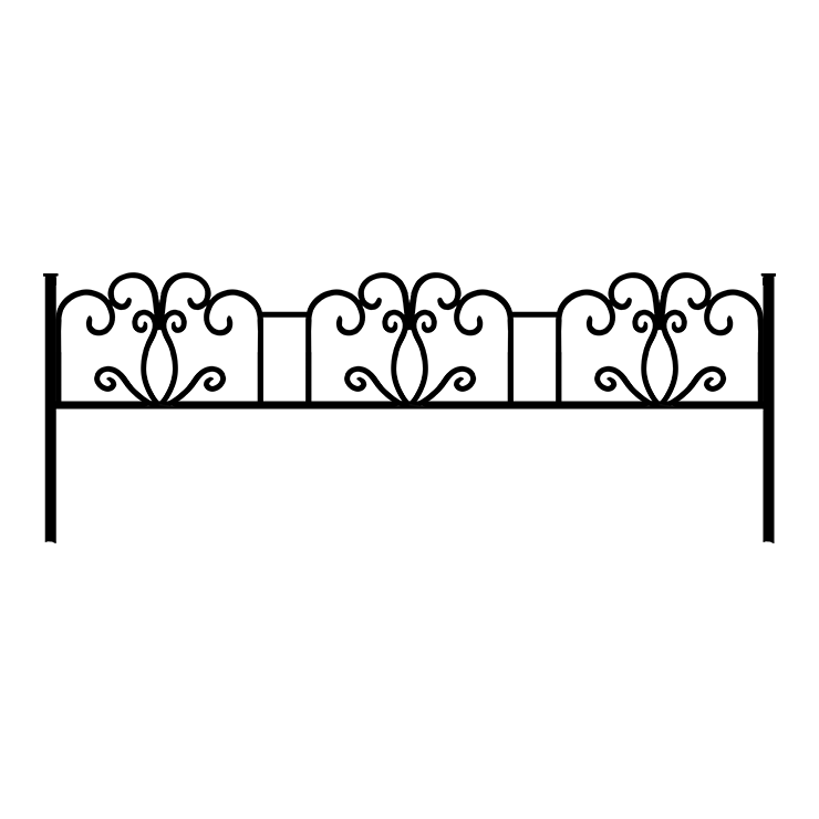 Металлические оградки, столы, скамейки в Сургуте | Оградка №4