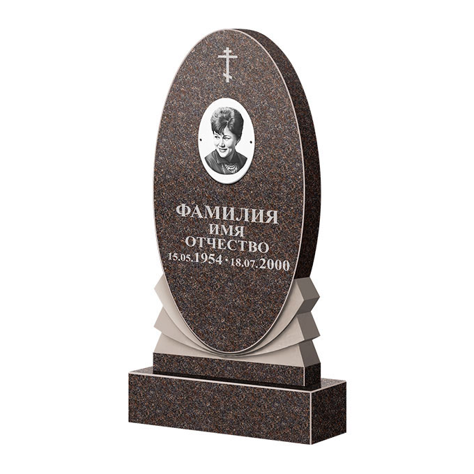 Памятники из цветного гранита в Сургуте | Памятник из гранита Елизовский ФГЦ-068