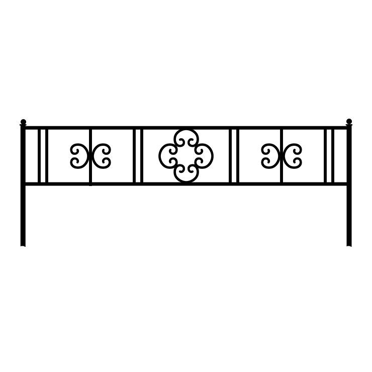 Кованые изделия в Сургуте | Кованая оградка ОГ.006