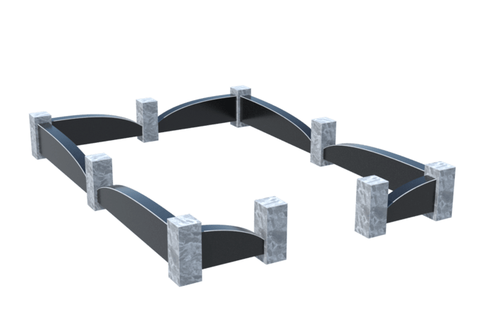 Цоколи на могилу в Сургуте | Цоколь на могилу №0041