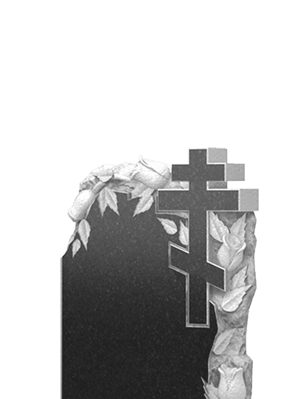 Памятники из гранита с цветами в Сургуте